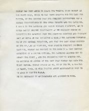 NORMAN SHIRLEY. 257 x 205 mm typed sheet